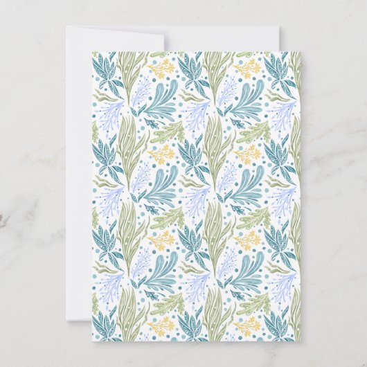 Onder het Zee Ocean Waves Seahorse Twins Boys Kaart (Achterkant)