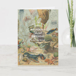 Onder het Zee Ocean Zee Animal retro Birthday