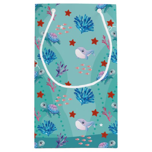 Onder het Zee Ocean Zee Creatures Klein Cadeauzakje (Achterkant)