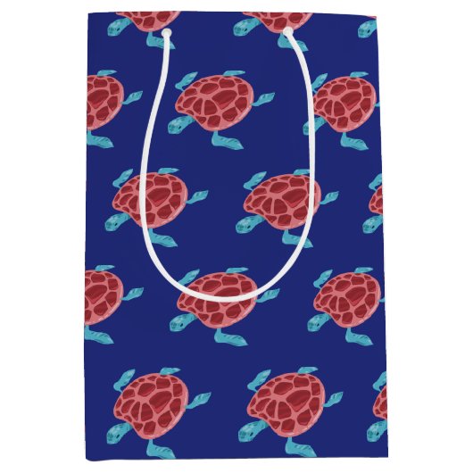 Onder het Zee Ocean Zee Creatures Medium Cadeauzakje (Voorkant)