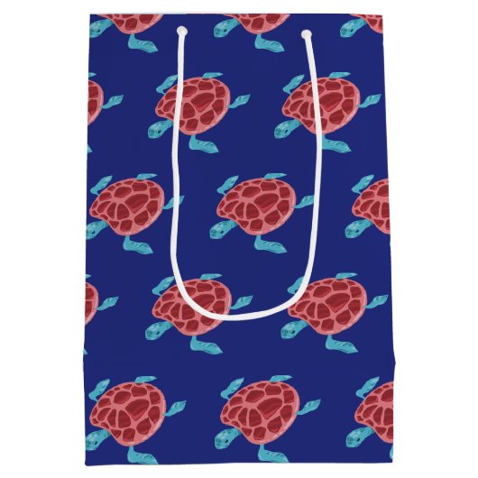 Onder het Zee Ocean Zee Creatures Medium Cadeauzakje (Achterkant)