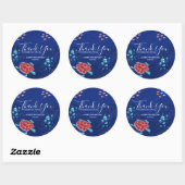 Onder het Zee Ocean Zee Creatures Ronde Sticker (Vel)