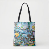 Onder het Zee Oceanic See Creature Canvas tas (Voorkant)