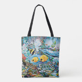 Onder het Zee Oceanic See Creature Canvas tas (Achterkant)