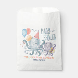 Onder het Zee Octopus Baby shower dank u wel Bedankzakje