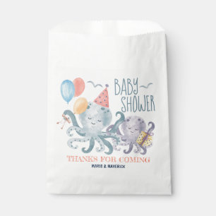 Onder het Zee Octopus Baby shower dank u wel Bedankzakje