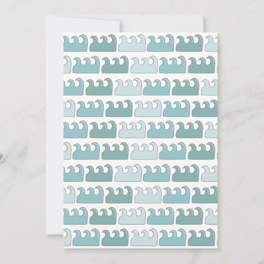 Onder het Zee Octopus Baby shower Kaart (Achterkant)