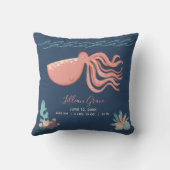 Onder het Zee Octopus Birth Record Sierkussen (Achterkant)