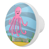 Onder het Zee Octopus Keramische Knob Knop (Rechts)