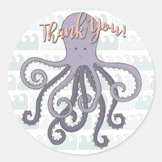 Onder het zee Octopus Stickers (Voorkant)
