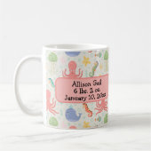 Onder het Zee Octopus Zee Horse Whale Starfish Koffiemok (Links)