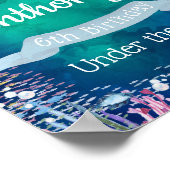 Onder het Zee om het even welke Age Birthday Welko Poster (Hoek)