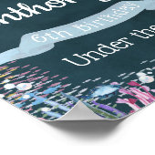 Onder het Zee om het even welke Age Birthday Welko Poster (Hoek)