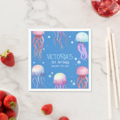 Onder het Zee onderwater Schattigee kwallen blauw Servet (Insitu)