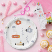 Onder het Zee | Onderzeeër Party Borden Papieren Bordje (Feest)