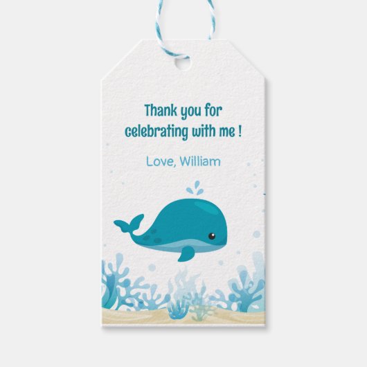 Onder het Zee Oneder het zee Ocean Animals Cadeaulabel (Voorkant)