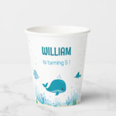 Onder het Zee Oneder het zee Ocean Animals Papieren Bekers (Voorkant)