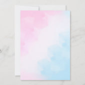 Onder het zee onthullen gender schattige zee beest kaart (Achterkant)