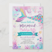 Onder het Zee onze kleine zeemeermin verjaardag Kaart (Voorkant)