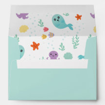 Onder het Zee Paars Baby shower viswater