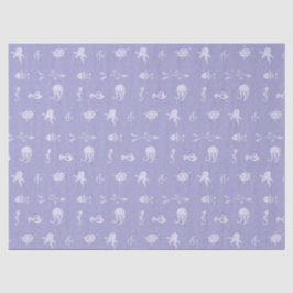 Onder het Zee Paarse schepselen Tissuepapier