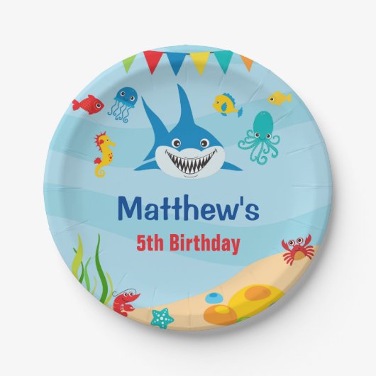 Onder het Zee Papieren Borden Papieren Bordje (Voorkant)