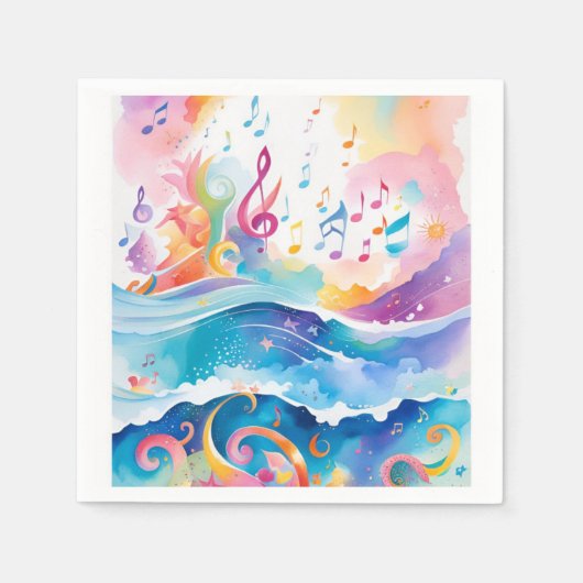 Onder het Zee Papieren servetten (Voorkant)