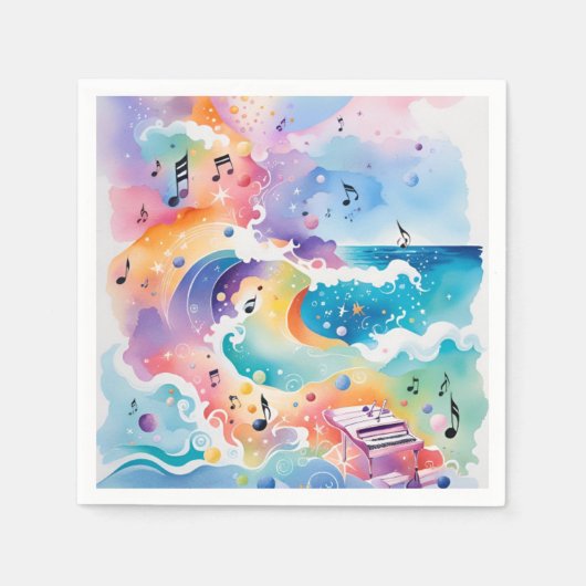 Onder het Zee Papieren servetten (Voorkant)