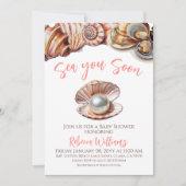 Onder het Zee parel je al snel Baby shower Kaart (Voorkant)