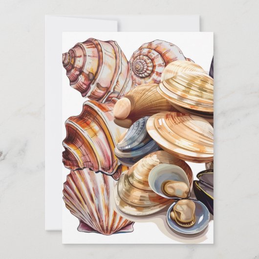 Onder het Zee parel je al snel Baby shower Kaart (Achterkant)