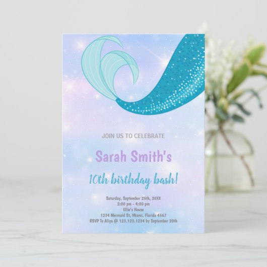 Onder het Zee Partij voor Tween Girls Kaart (Staand voorkant)