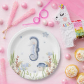 Onder het Zee party decor, Ocean Animals Papieren Bordje (Feest)