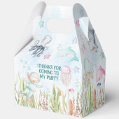 Onder het Zee Party Favoriet Box 🐠 Custom Gift Bo Bedankdoosjes (Achterkant)