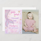 Onder het Zee Party Nodig voor Meisjes uit met fot Kaart (Voorkant / Achterkant)
