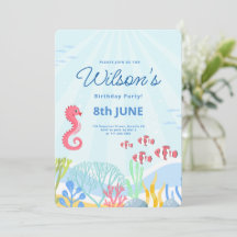 Onder het Zee Party, Ocean Animals Verjaardag