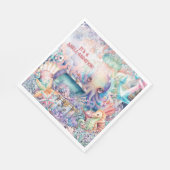 Onder het zee party servetten (Hoek)