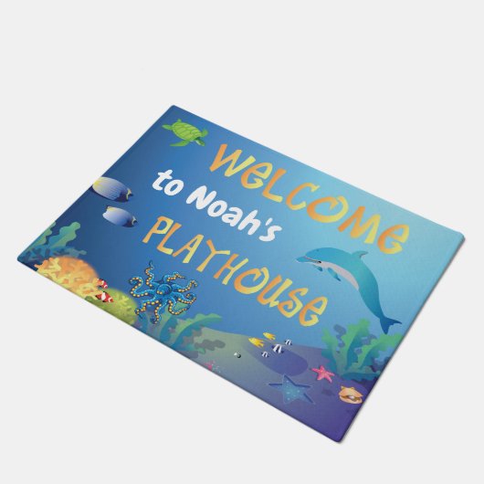 Onder het Zee Playhouse Welcome Deurmat (Schuin)