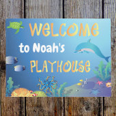 Onder het Zee Playhouse Welcome Deurmat
