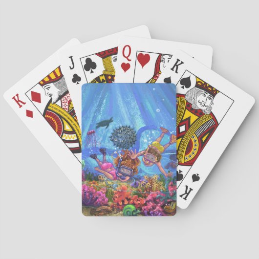 Onder het Zee Pokerkaarten (Achterkant)