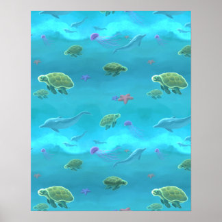 Onder het Zee Poster
