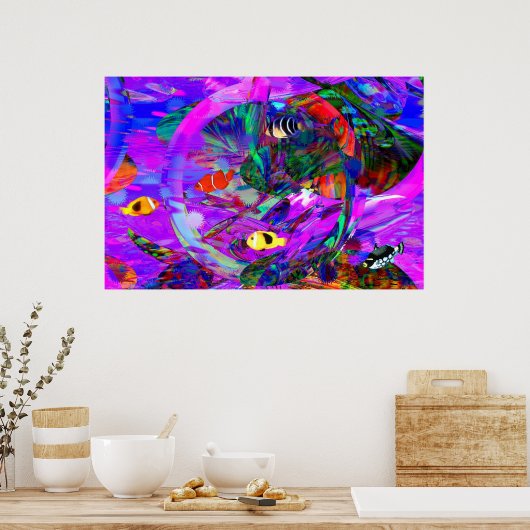 Onder het Zee Poster (Keuken)