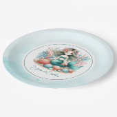 "Onder het Zee Princess" Mermaid Verjaardagsfeest Papieren Bordje (Gekanteld)