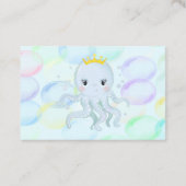 Onder het Zee Prins Octopus Diaper Raffle Visitekaartje (Achterkant)
