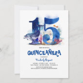 Onder het Zee Quinceañera - 15e Verjaardag Kaart (Voorkant)
