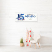 Onder het Zee Quinceanera 15e Verjaardag Spandoek (Insitu)