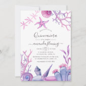 Onder het Zee Quinceañera Aankondiging (Voorkant)