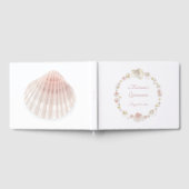 Onder het Zee Quinceanera Party Pink Seashells Gastenboek (Volledig)