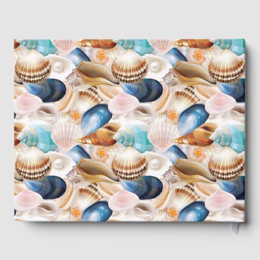 Onder het Zee Quinceanera Party Seashells Gastenboek (Achterkant)