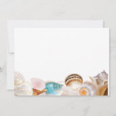 Onder het Zee Quinceanera Seashells Foto Kaart (Achterkant)