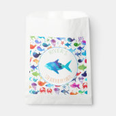 Onder het Zee Rainbow Fish Birthday Baby shower Bedankzakje (Voorkant)